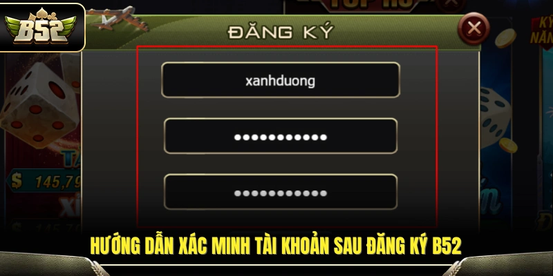 Hướng dẫn xác thực tài khoản sau khi đăng ký